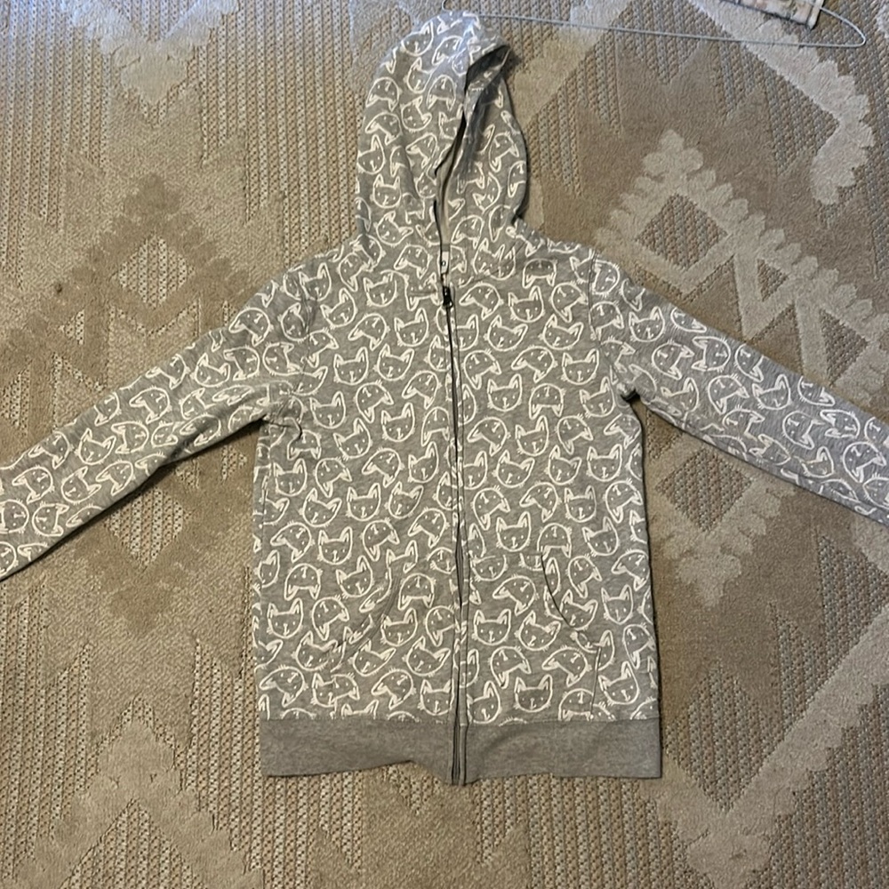 (used) cat jacket with hood size XL(14/16)